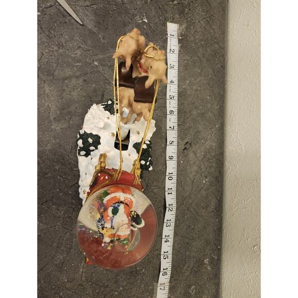Vintage‎ International Bazaar Santa's Sleigh WaterGlobe Musical Animated Deer - Picture 4 of 9
